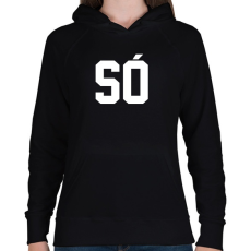 PRINTFASHION Só Bors páros 1 - Női kapucnis pulóver - Fekete
