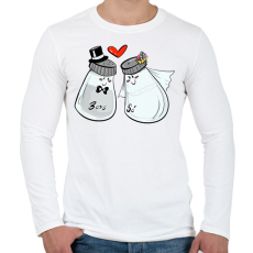 PRINTFASHION Só és bors - Férfi hosszú ujjú póló - Fehér