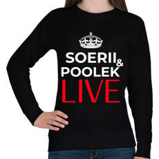 PRINTFASHION SOERII AND POOLEK LIVE - Női pulóver - Fekete