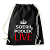 PRINTFASHION SOERII AND POOLEK LIVE - Sportzsák, Tornazsák - Fekete