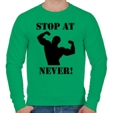 PRINTFASHION Soha ne hagyd abba! - Férfi pulóver - Zöld férfi pulóver, kardigán