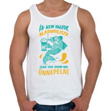 PRINTFASHION Sok okom van ünnepelni - Férfi atléta - Fehér