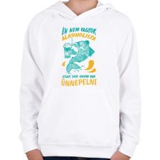 PRINTFASHION Sok okom van ünnepelni - Gyerek kapucnis pulóver - Fehér gyerek pulóver, kardigán