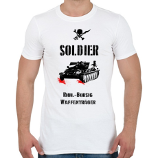 PRINTFASHION SOLDIER-rhm - Férfi póló - Fehér
