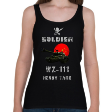 PRINTFASHION SOLDIER-WZ111 - Női atléta - Fekete női trikó