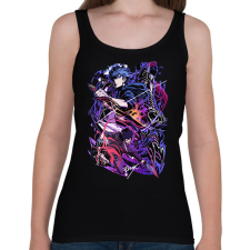 PRINTFASHION Solo Leveling Anime - Női atléta - Fekete női trikó