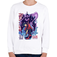 PRINTFASHION Solo Leveling - Gyerek pulóver - Fehér