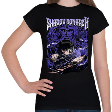 PRINTFASHION Solo Leveling - Női póló - Fekete női póló