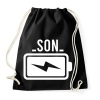 PRINTFASHION Son battery - Sportzsák, Tornazsák - Fekete
