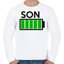PRINTFASHION SON - Férfi pulóver - Fehér férfi pulóver, kardigán