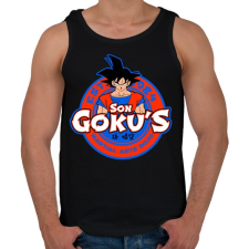 PRINTFASHION Son Goku Dojo - Férfi atléta - Fekete atléta, trikó