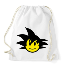 PRINTFASHION Son Goku Emoji - Sportzsák, Tornazsák - Fehér tornazsák