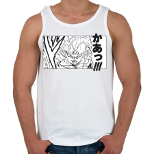 PRINTFASHION Son Goku - Férfi atléta - Fehér atléta, trikó