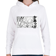 PRINTFASHION Son Goku - Női kapucnis pulóver - Fehér