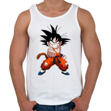 PRINTFASHION Son Goten - Férfi atléta - Fehér atléta, trikó
