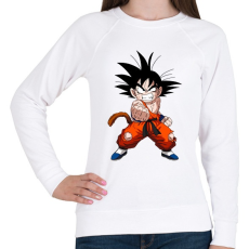 PRINTFASHION Son Goten - Női pulóver - Fehér