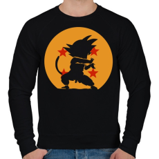 PRINTFASHION SonGoku - Férfi pulóver - Fekete