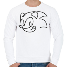 PRINTFASHION Sonic - Férfi pulóver - Fehér férfi pulóver, kardigán