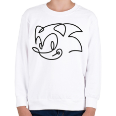 PRINTFASHION Sonic - Gyerek pulóver - Fehér