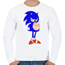 PRINTFASHION SonicGarfield - Férfi pulóver - Fehér férfi pulóver, kardigán