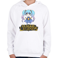 PRINTFASHION sonna - Gyerek kapucnis pulóver - Fehér