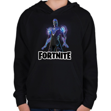 PRINTFASHION Sonor - fortnite - Gyerek kapucnis pulóver - Fekete gyerek pulóver, kardigán