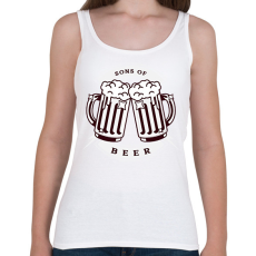 PRINTFASHION Sons of beer - Női atléta - Fehér