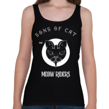 PRINTFASHION SONSOFCAT - Női atléta - Fekete női trikó