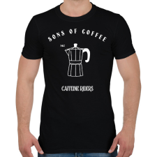 PRINTFASHION SONSOFCOFFEE - Férfi póló - Fekete férfi póló