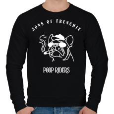 PRINTFASHION sonsoffrenchie2 - Férfi pulóver - Fekete