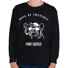 PRINTFASHION sonsoffrenchie2 - Gyerek pulóver - Fekete gyerek pulóver, kardigán