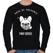 PRINTFASHION SONSOFFRENCHIE - Férfi pulóver - Fekete férfi pulóver, kardigán