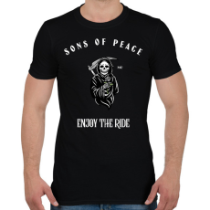 PRINTFASHION SONSOFPEACE - Férfi póló - Fekete