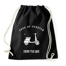 PRINTFASHION SONSOFSCOOTER - Sportzsák, Tornazsák - Fekete tornazsák