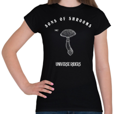 PRINTFASHION SONSOFSHROOMS - Női póló - Fekete női póló
