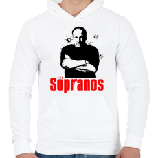 PRINTFASHION sopranos-draw - Férfi kapucnis pulóver - Fehér