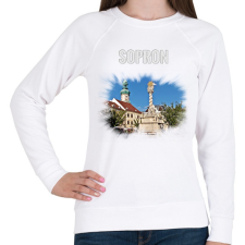 PRINTFASHION Sopron - Női pulóver - Fehér női pulóver, kardigán