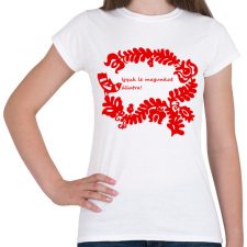 PRINTFASHION Sör bor pálinka páros minta #2 - Női póló - Fehér női póló