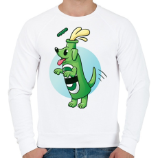 PRINTFASHION Sör kutya - Férfi pulóver - Fehér