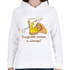 PRINTFASHION sör - Női kapucnis pulóver - Fehér