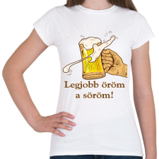 PRINTFASHION sör - Női póló - Fehér női póló