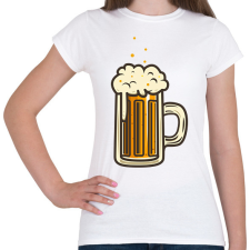 PRINTFASHION Sör - Női póló - Fehér női póló