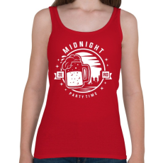 PRINTFASHION Sör Party - Női atléta - Cseresznyepiros