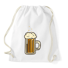 PRINTFASHION Sör - Sportzsák, Tornazsák - Fehér tornazsák