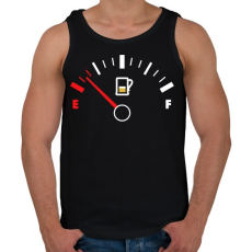 PRINTFASHION Sör Tank - Férfi atléta - Fekete