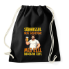 PRINTFASHION Sörhassal nem születünk meg kell dolgozni érte - Sportzsák, Tornazsák - Fekete
