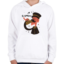 PRINTFASHION Söröm - S-öröm - Gyerek kapucnis pulóver - Fehér gyerek pulóver, kardigán