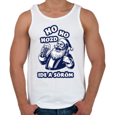 PRINTFASHION Sörös Mikulás - Férfi atléta - Fehér