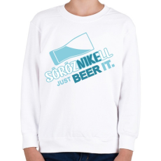 PRINTFASHION sörözni kell másik - Gyerek pulóver - Fehér