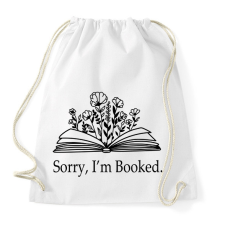 PRINTFASHION Sorry, I'm Booked. - Sportzsák, Tornazsák - Fehér tornazsák